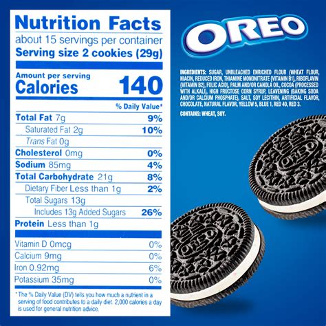 6 Oreo Cookies Nutrition Facts | Besto Blog