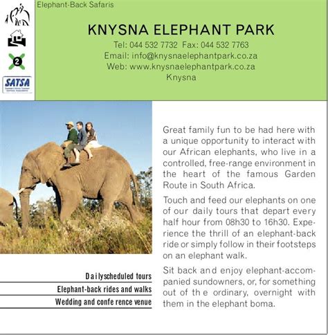 KNYSNA ELEPHANT PARK HISTORY