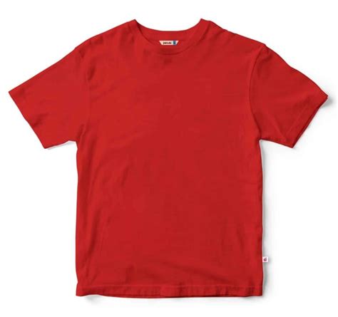 Red Plain Round Neck T-shirt - Inkholic