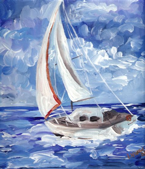 Painting Sailboats In Acrylic at PaintingValley.com | Explore ...