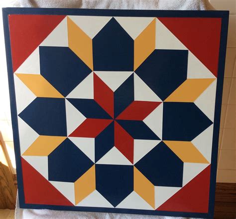 Rectangular Barn Quilt Patterns - BLACK QUILT CROSS