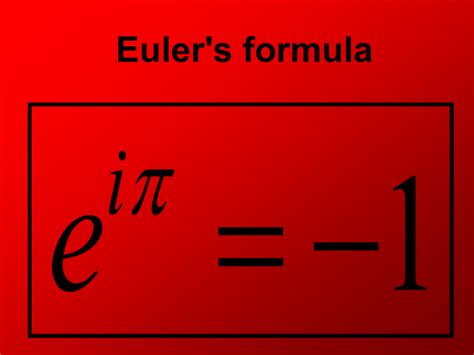 Euler`s formula