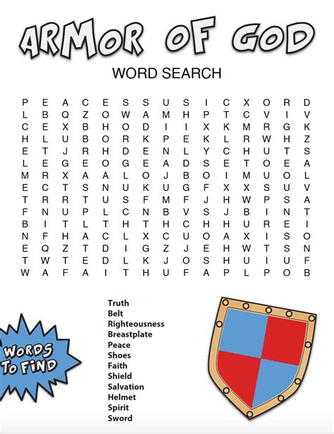 Armor of God Bible Word Search