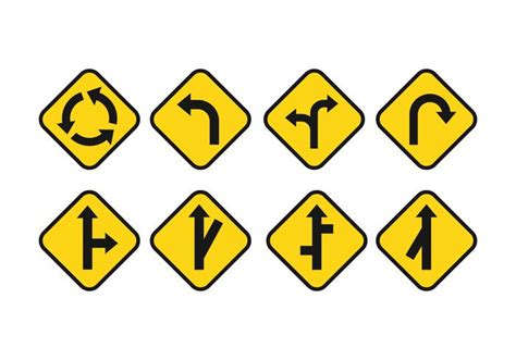 Road Signs Vector Set 120411 Vector Art at Vecteezy