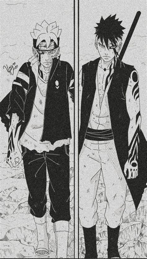 uzumaki boruto and kawaki manga panel