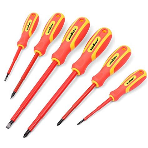 HORUSDY 6-Piece 1000v Insulated Screwdriver Set, Magnetic Tip ...