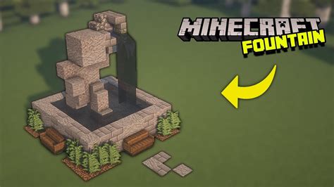 Minecraft: Fountain Tutorial / Designs | Minecraft fountain, Minecraft ...