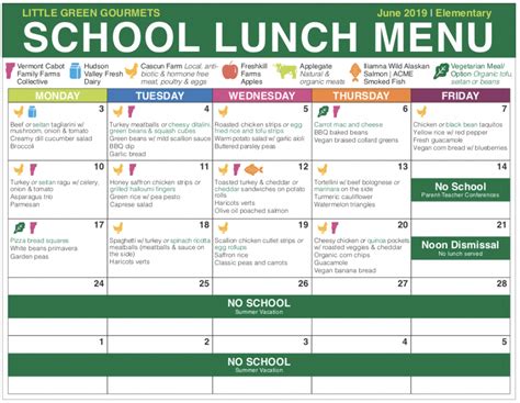 Minot Public Schools Lunch Calendar - Gayle Johnath