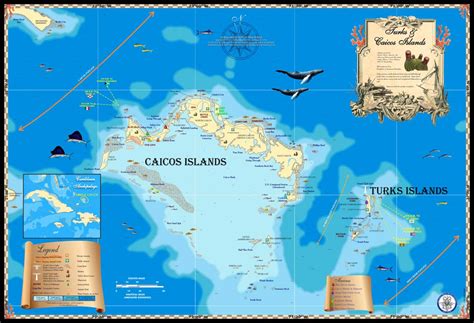 Turks & Caicos Islands Map - Island Map Store