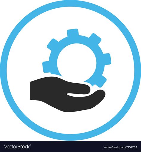 Service flat icon Royalty Free Vector Image - VectorStock