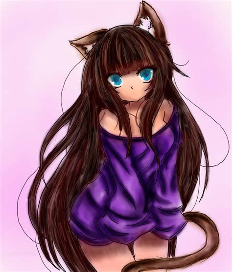 Neko Girl *-* by IfANGELSbeginTObreak on DeviantArt