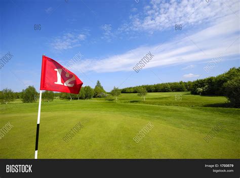 Flag On Golf Course Image & Photo (Free Trial) | Bigstock