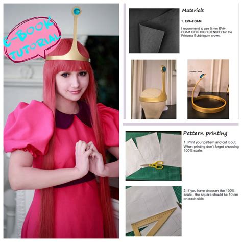 Princess Bubblegum crown Tutorial and Pattern by RinokoCosplay on ...