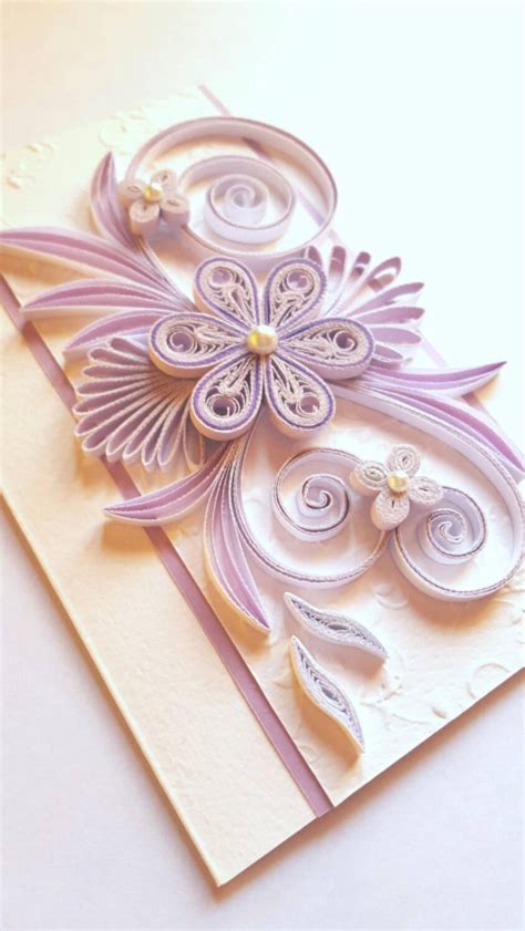 Card With Handmade Paper - An Invitation Card