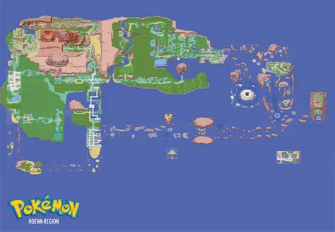 Map of the Pokemon Hoenn Region! by JayMatson on DeviantArt