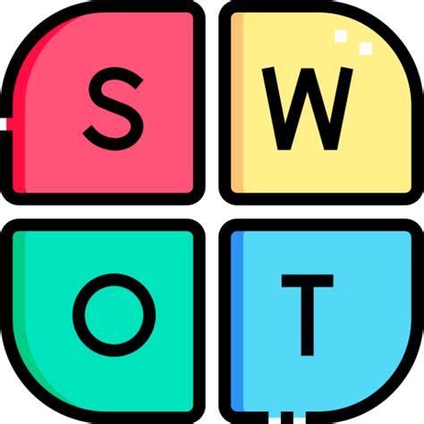 Swot analysis Detailed Straight Lineal color icon