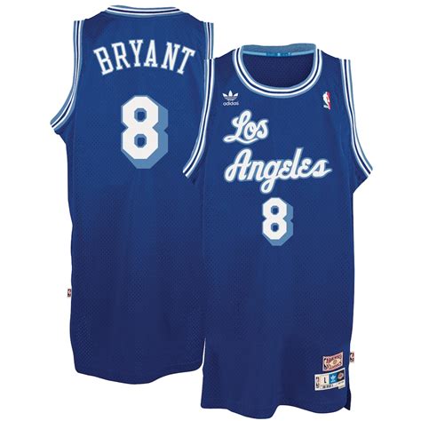 Men's Los Angeles Lakers Kobe Bryant adidas Blue Throwback Road ...