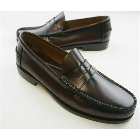 Florsheim - New Florsheim Burgundy Leather Berkley Penny Loafer Mock ...