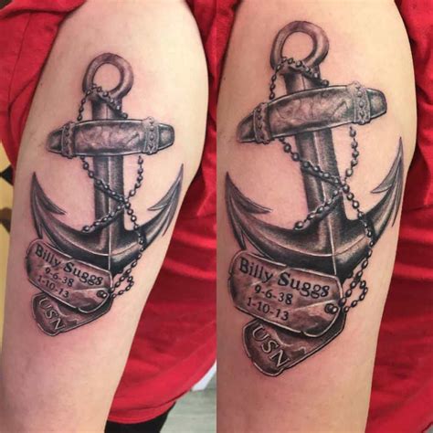 Top 51+ Best Navy Anchor Tattoo Ideas - [2021 Inspiration Guide]