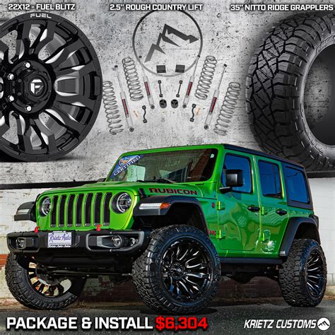 Lifted Jeep Wrangler Wheel Tires Package | Krietz Auto