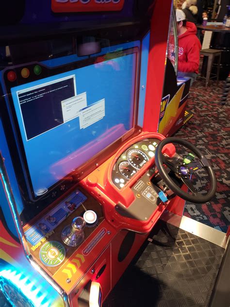 An arcade game at chuck e cheese : r/softwaregore