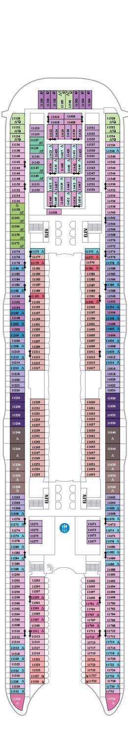 Deck plan Symphony of the Seas on full screen