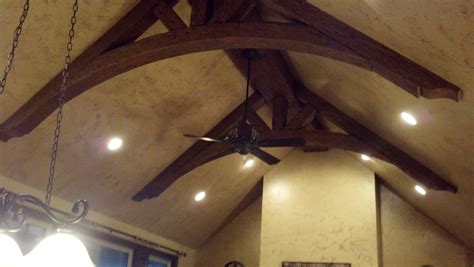 Stunning Ceiling Truss using Faux Wood Beams - Barron Designs