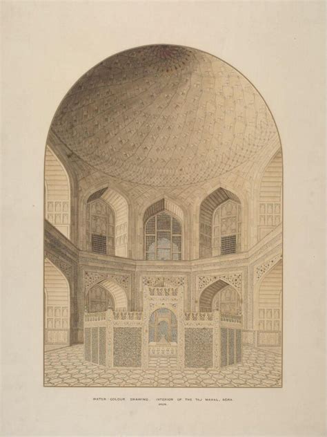 Interior of the Tomb Chamber, Taj Mahal, Agra | Unknown | V&A Explore ...