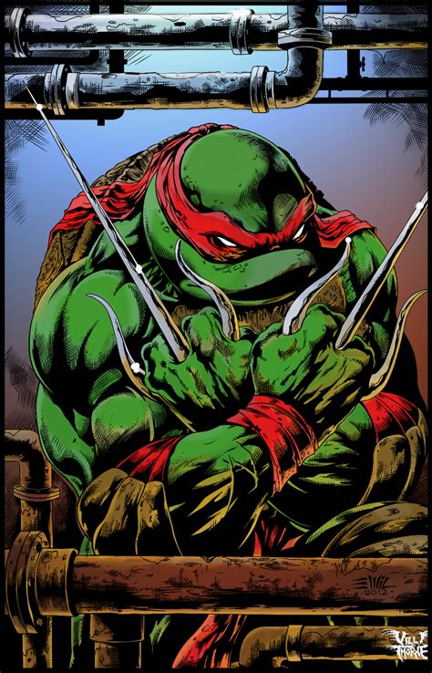 TMNT Raphael (Colors) by villithorne on DeviantArt