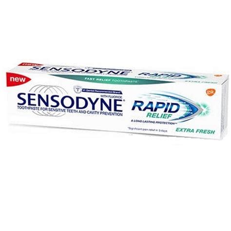 GSK Sensodyne® Extra Fresh Rapid Relief Toothpaste in 3.4 oz. Tube - 12 ...