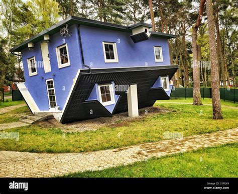 Upside down house in Pobierowo village in Poland Stock Photo - Alamy