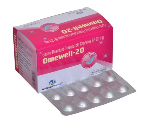 Omeprazole 20mg Capsules Manufacturer & Supplier India.