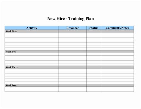 Free Training Matrix Template Download - Cheltenham Westend Partnership