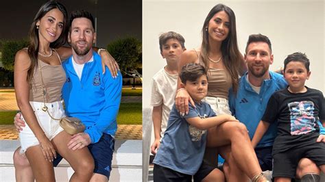 Check family: Antonela Roccuzzo shares a picture with Leo Messi and ...