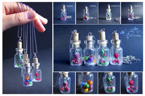 New tiny bottles | Glass bottle crafts, Bottle charms, Diy bottle crafts