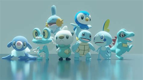 The Water Starters! : r/pokemon