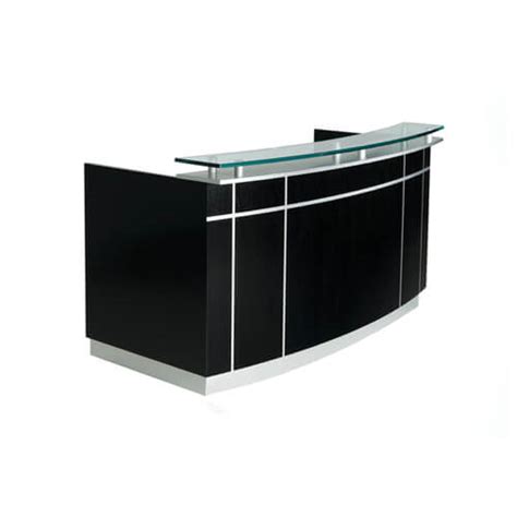 Black Reception Desk | Small Black Salon Reception Desks