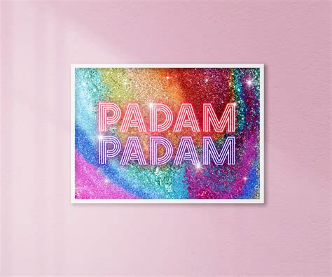 PADAM PADAM Print Kylie Minogue Music Lyrics Typography - Etsy