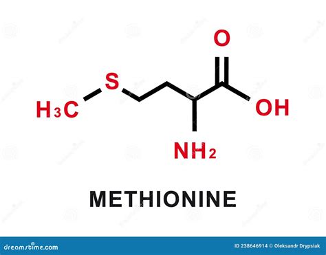 Methionine Chemical Formula. Methionine Chemical Molecular Structure ...