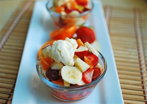 Fruity Created: Fruit Salad With Ice Cream