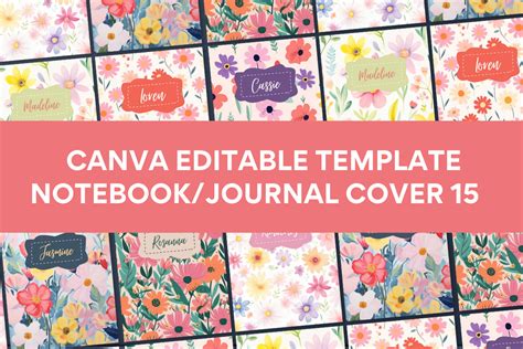 Canva Template Notebook/Journal Cover15 Graphic by Origin Designs PH ...