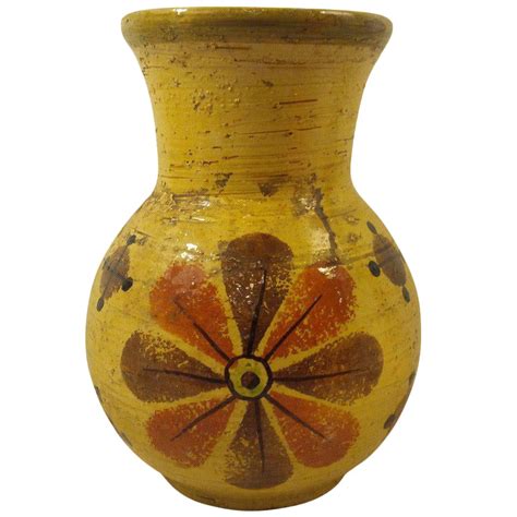 Rosenthal Netter Yellow Pottery Vase | Chairish