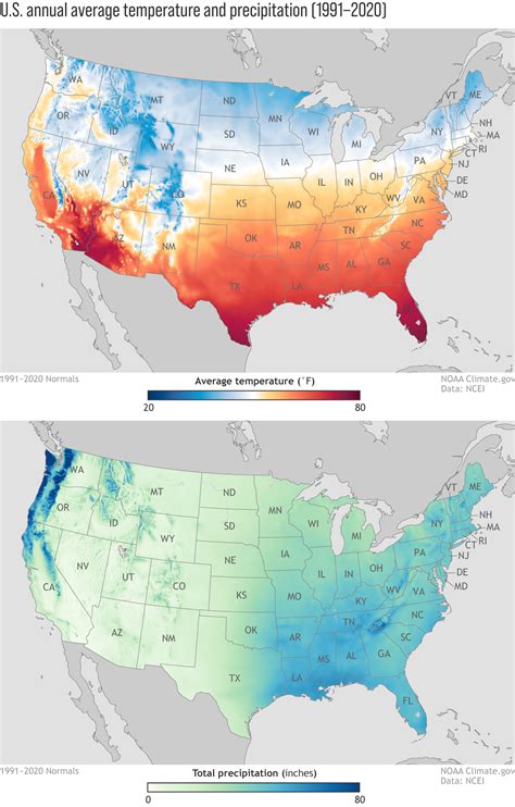 New Maps Released of Annual Average Temperature and Precipitation from ...