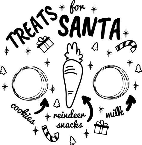 Santa Cookie Tray Clipart - Santa Plate or Tray: JPG & PNG