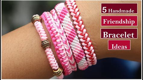 5 Handmade Friendship Bracelets Ideas| How To Make Thread Bracelet At ...