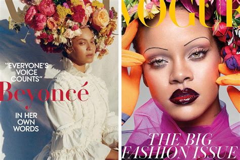 Beyoncé and Rihanna Fans Are Actually Feuding Over Which 'Vogue' Cover ...