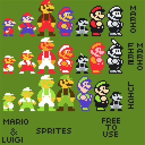 A Ton of 8-Bit Mario Sprites (Some are Fanmade) : PixelArt