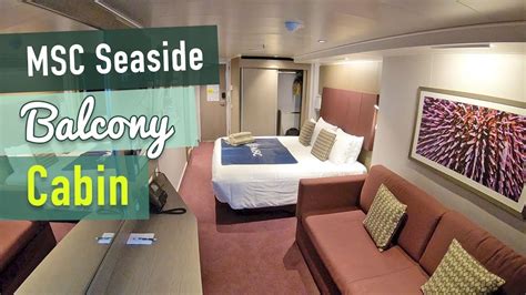 MSC Seaside Balcony Cabin Tour - YouTube