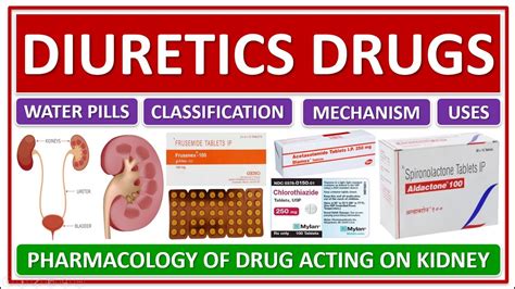 DIURETICS DRUGS, WATER PILLS, BASIC USE, EXAMPLES, CLASSIFICATION ...