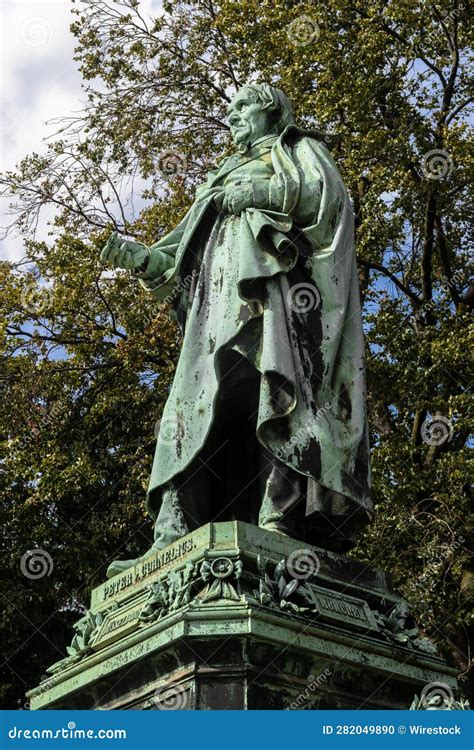 Statue of the Peter Von Cornelius in a Lush Green Park Stock Photo ...